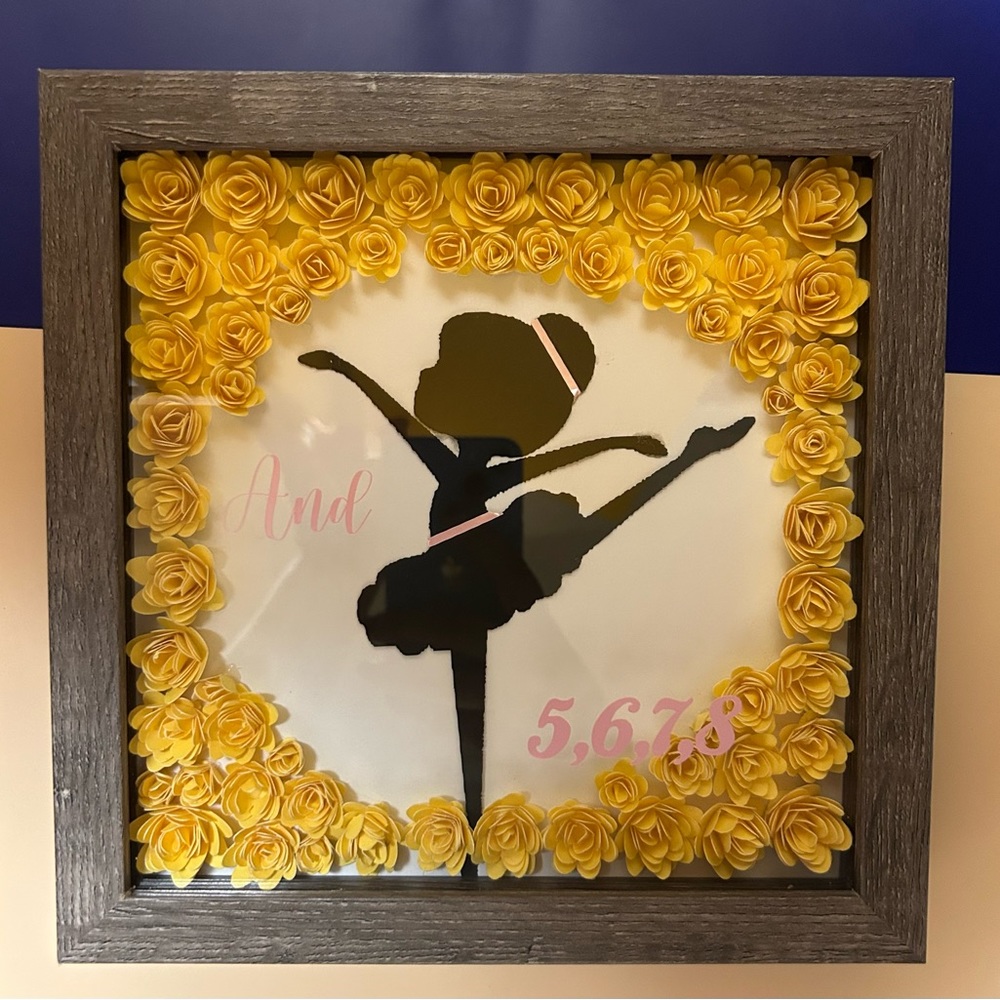 Shadow box, 3 D frame, ballet